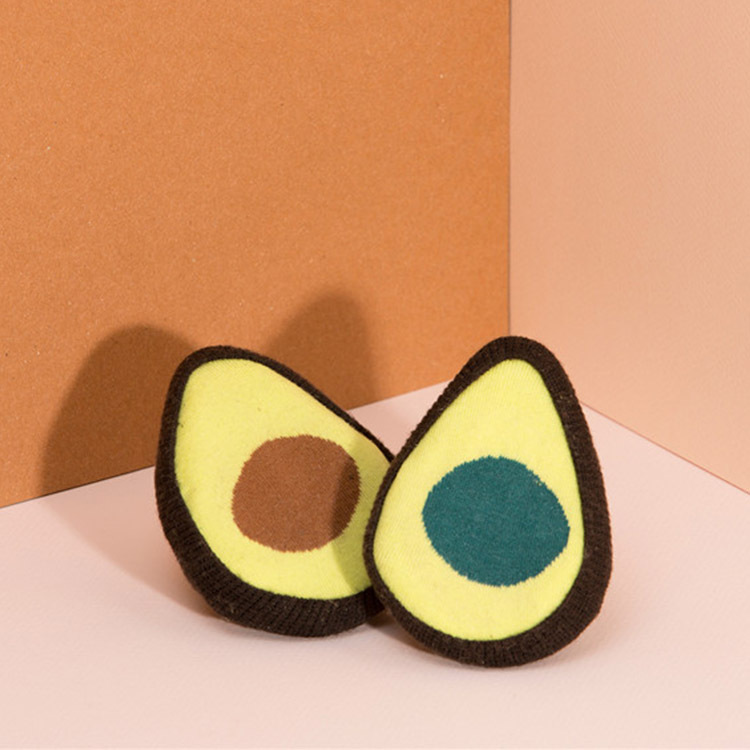 1200 Pairs Avocado Dragon Fruit Shaped Socks Creative Cotton Fruit Shape Gift Socks